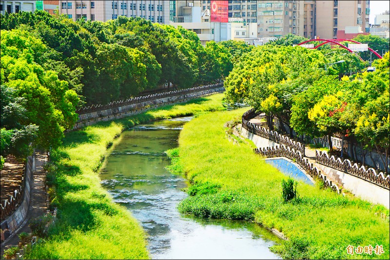 豆子埔溪近年來每到旱季就傳出魚群暴斃事件，新竹縣政府多管齊下，盼能翻轉豆子埔溪。（記者廖雪茹攝）