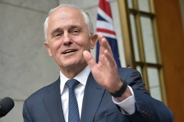 澳洲前總理滕博爾（Malcolm Turnbull）明將在玉山論壇開幕式致詞。（法新社資料照）