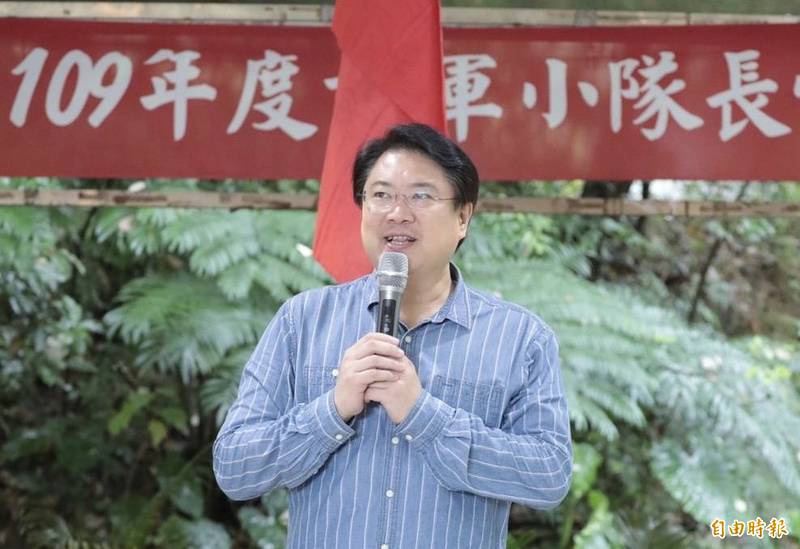 基隆市長林右昌說，中共對台灣施加愈多壓迫，只會讓台灣人民更加團結。（記者林欣漢攝）