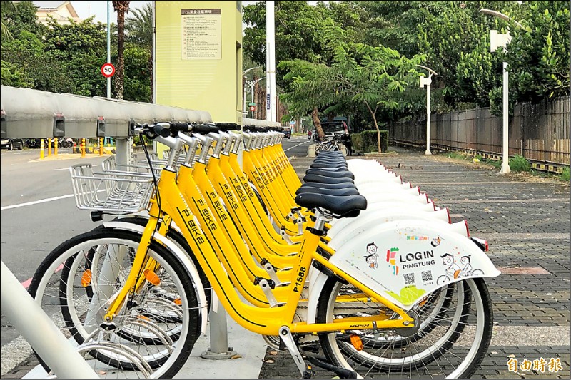 今年Pbike使用率較去年同期減少近2成。（記者邱芷柔攝）