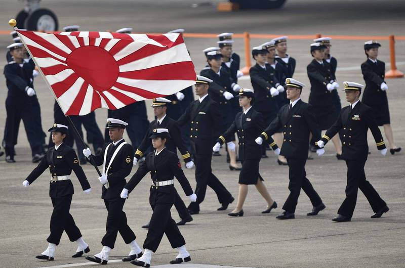 有日媒揭露日本政府在2021年的原始預算案中，日本防衛費的最終預算可能突破2020年的年度防衛費的預算5.3兆（約1.45兆新台幣），刷新最高紀錄。（歐新社）