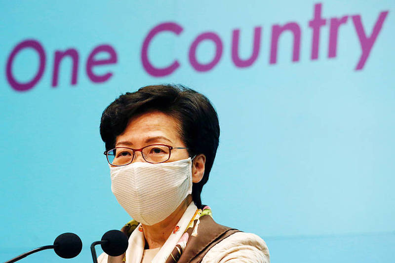 Hong Kong Chief Executive Carrie Lam speaks during a news conference about new national security legislation in Hong Kong on June 2.
Photo: Reuters
Hong Kong Chief Executive Carrie Lam speaks during a news conference about new national security legislation in Hong Kong on June 2.
Photo: Reuters