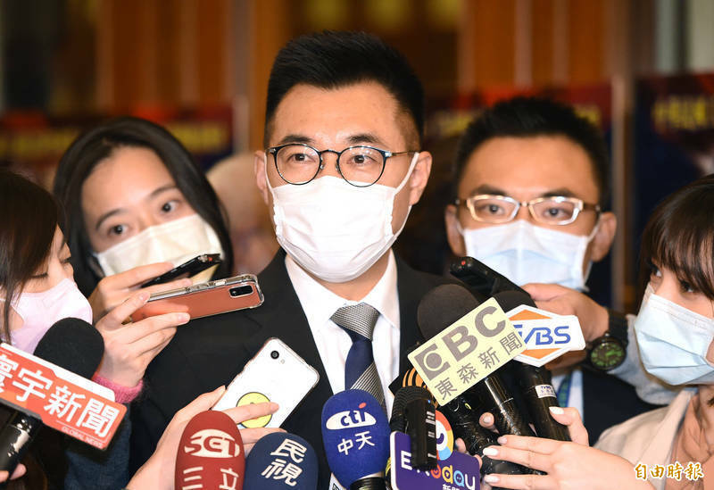 國民黨主席、立委江啟臣不滿被涉外人士匿名批評「與台灣為敵」，今在立院外委會暴怒批評外交部。（資料照）