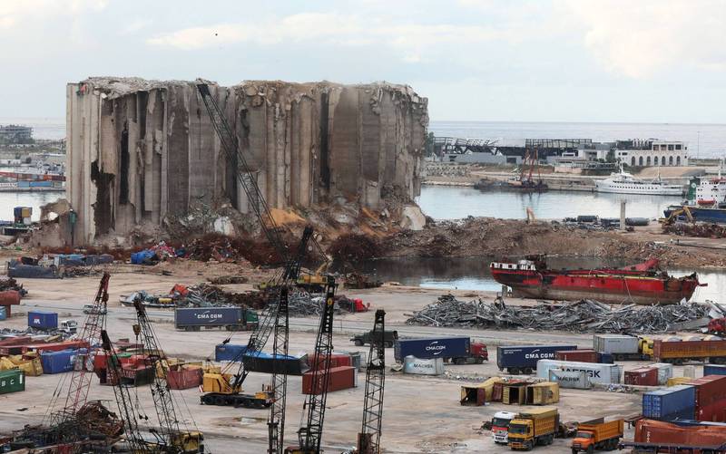 黎巴嫩首都貝魯特港口8月發生大爆炸，造成至少200人死亡。（路透）