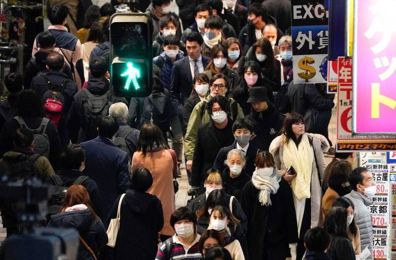 日本東京日增621例確診再破新紀錄。（歐新社示意圖）