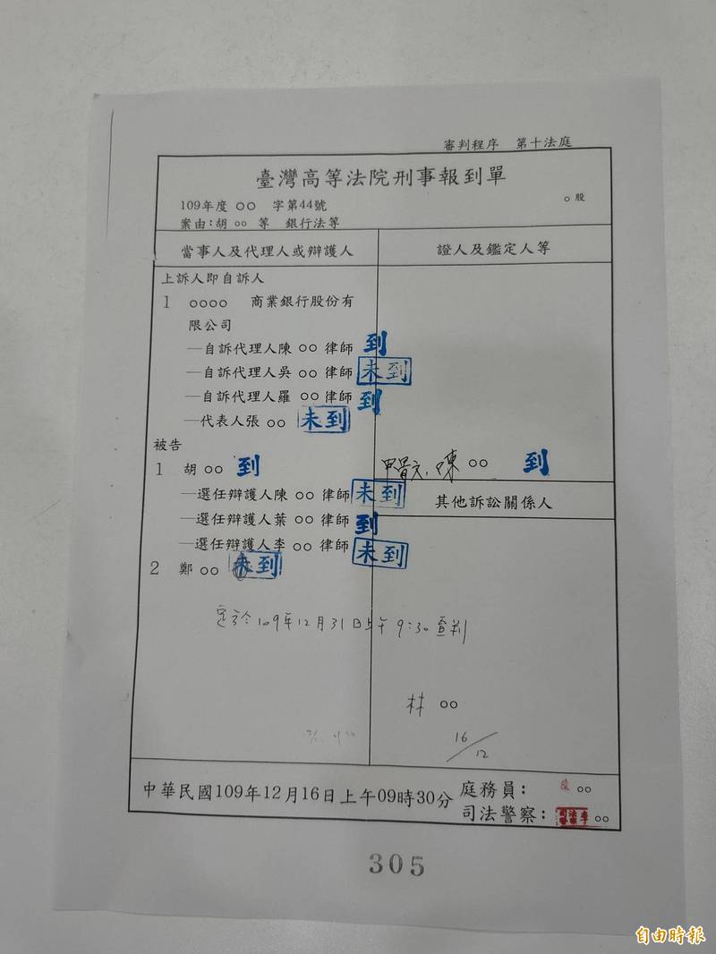 28日起赴高院、北院開庭全改為電子報到- 社會- 自由時報電子報