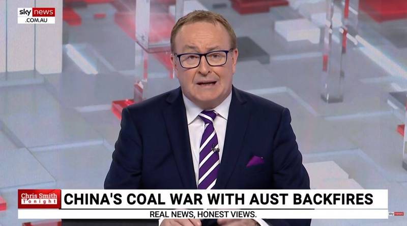 澳洲《天空新闻》主播史密斯（见图）在节目中指出，中国准备让超过10亿人受冻，此话一出立刻引发中国网友崩溃。（图取自澳洲《天空新闻》）(photo:LTN)