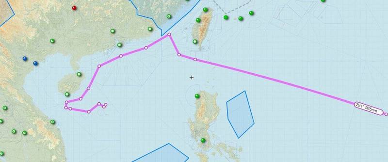 美军MQ-4C海神无人侦察机28日贴着中国广东领海基线一路飞到海南岛。（图取自Beacon twitter）(photo:LTN)