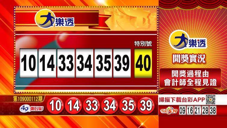 大樂透、49樂合彩開獎號碼。（圖擷取自57彩券王）
