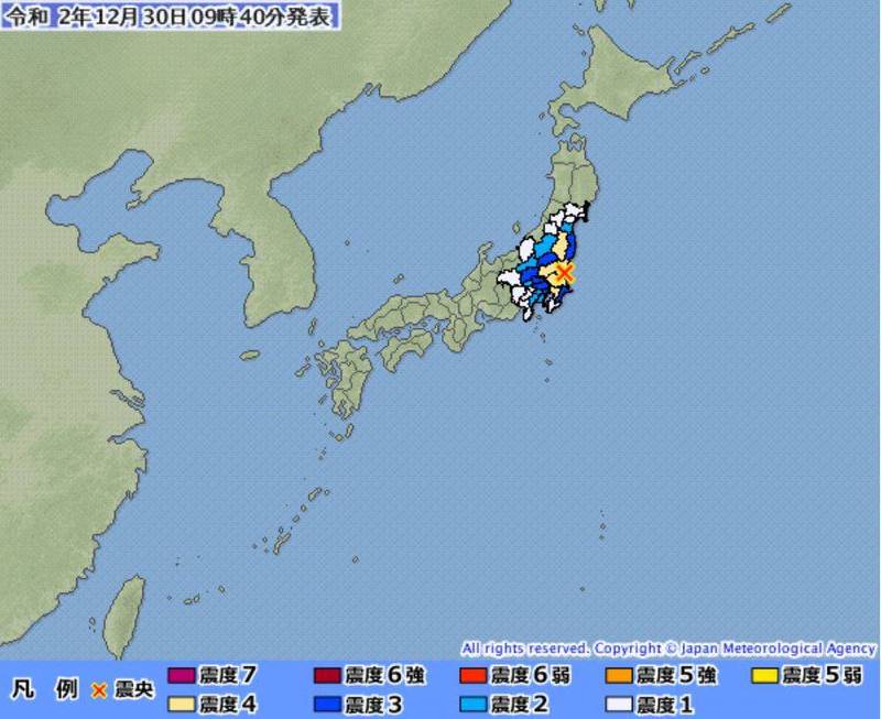 東京有感 日本關東地區規模5 1地震最大震度4級 國際 自由時報電子報