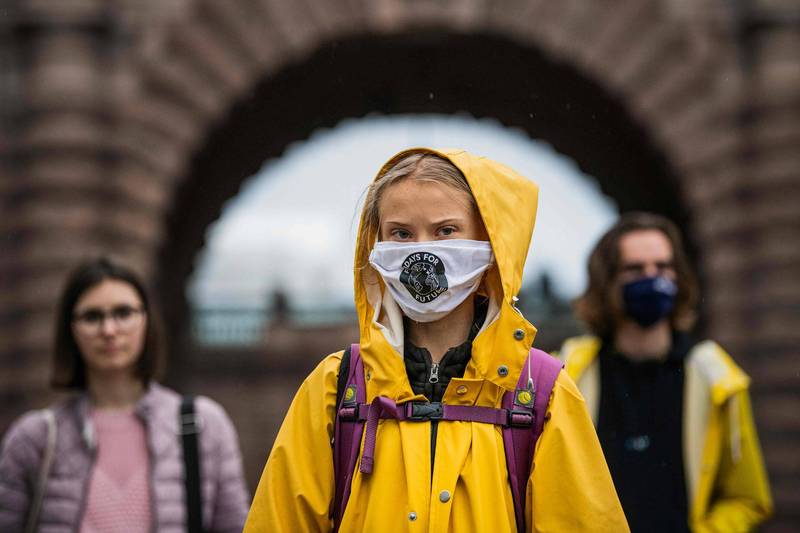 童貝里曾在紐約聯合國氣候行動峰會（United Nations Climate Action Summit）上，痛斥世界各國無作為。（法新社）