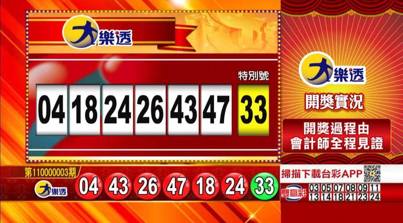 大樂透、49樂合彩開獎號碼。（圖擷取自57彩券王）