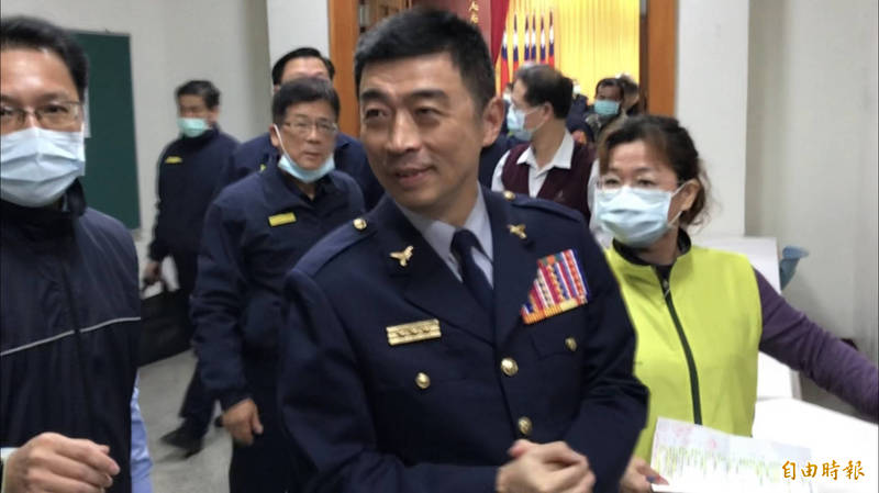 高市警局長劉柏良將調任副署長，他今下午主持最後一次局務會報說「來此偶然、離開必然」。（記者黃良傑攝）