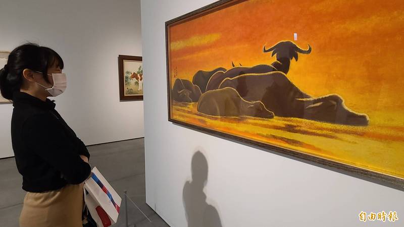南美館以牛年為發想,推出「勁牛喜迎春」特展。(記者劉婉君攝) 南美館以牛年為發想,推出「勁牛喜迎春」特展。(記者劉婉君攝)