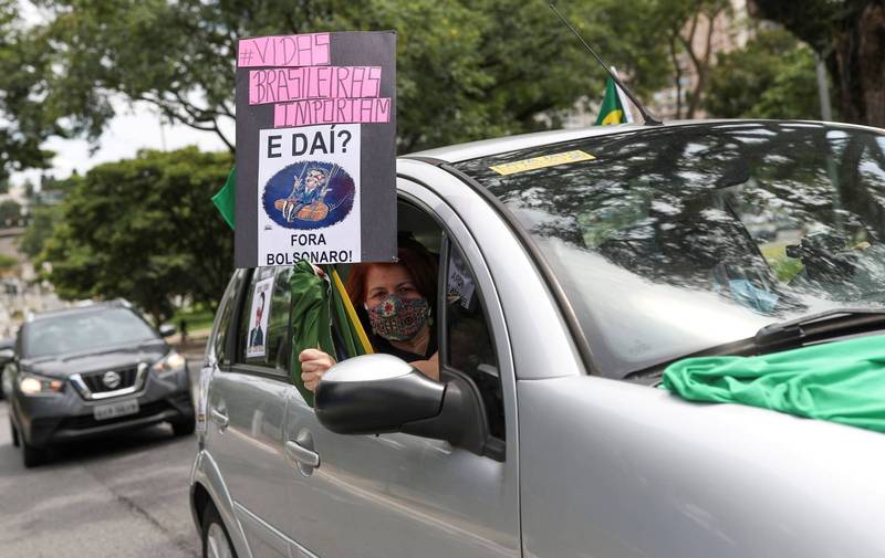 防疫不力支持度跌至31％ 巴西民眾要求彈劾波索納洛 - 國際 - 自由時