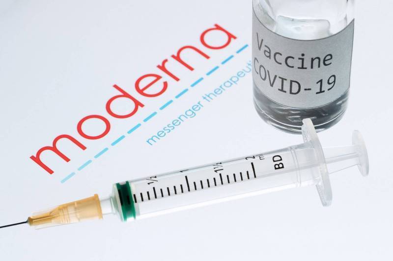 美國藥廠莫德納（Moderna）證實已和我國政府簽署協議，將會售台500萬劑武肺疫苗。（法新社）