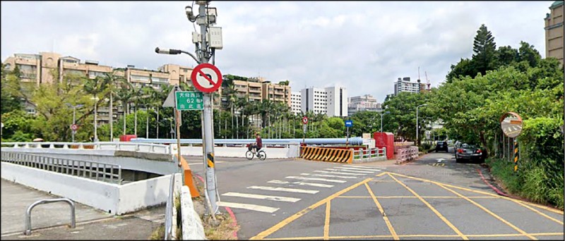 唐湘龍涉嫌車禍肇逃的事發地點。（取自Google Map）