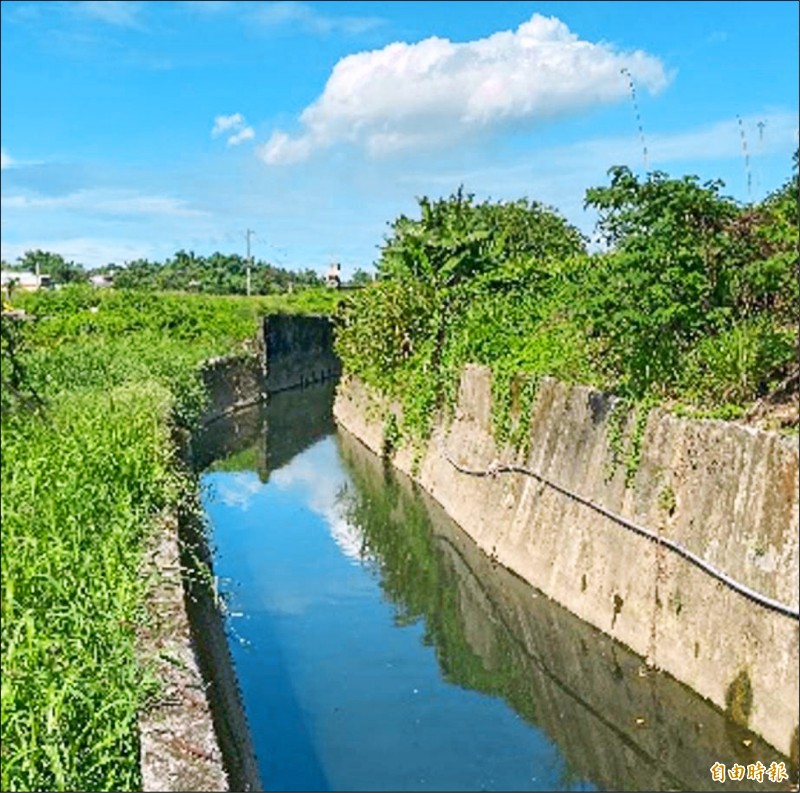 高市水利局與中央攜手斥資7.9億元，推動林園、拷潭排水（見圖）整治。（記者陳文嬋攝）