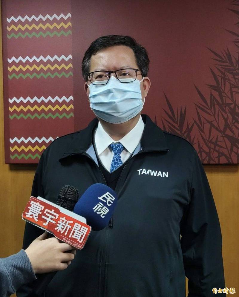 桃園市長鄭文燦表示，桃三灌區供水以埤塘、溪流為主，希望不受旱情影響。（記者謝武雄攝）