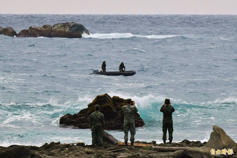 今天氣候良好，包括無人機及海軍陸戰隊、兩棲偵搜大隊偵搜二中隊都能出動搜（記者蔡宗憲攝）