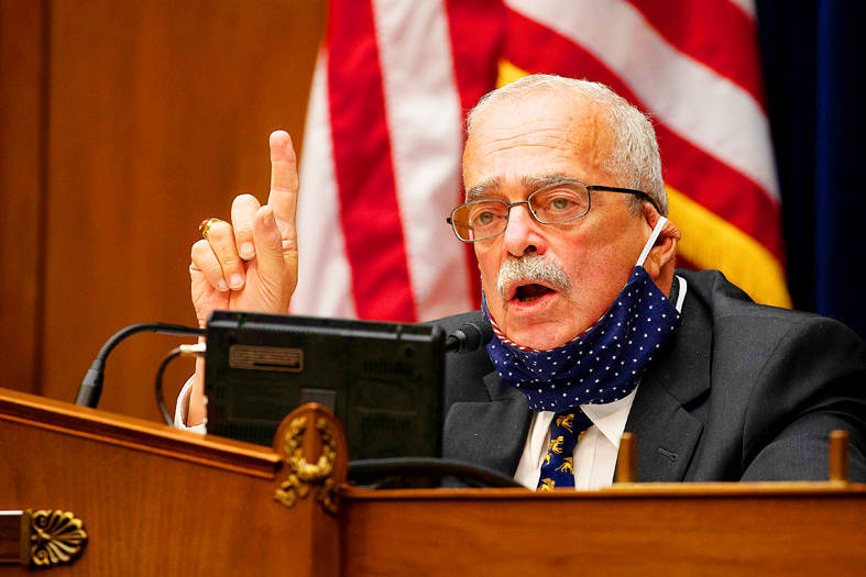 US Representative Gerry Connolly speaks at a House Committee on Oversight and Reform Subcommittee on Government Operations hearing on “IRS in the Pandemic” in Washington on Oct. 7 last year .
Photo: Reuters US Representative Gerry Connolly speaks at a House Committee on Oversight and Reform Subcommittee on Government Operations hearing on “IRS in the Pandemic” in Washington on Oct. 7 last year .
Photo: Reuters