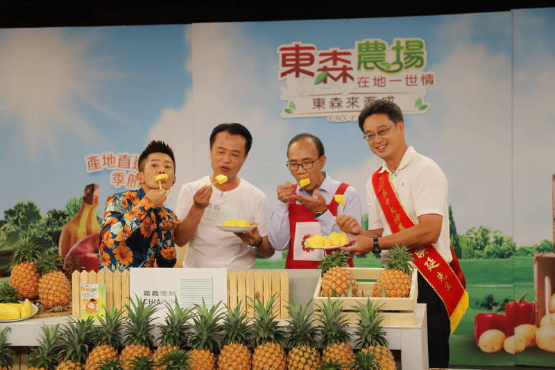 好吃又甜！ 嘉義鳳梨出貨破萬顆 翁章梁上電視拍賣