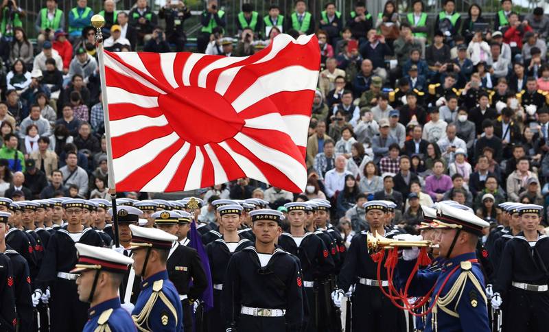 有日本政府相關人士透露，內部已開始正式討論台灣海峽出現突發事態時的自衛隊活動相關法律運用。（法新社）