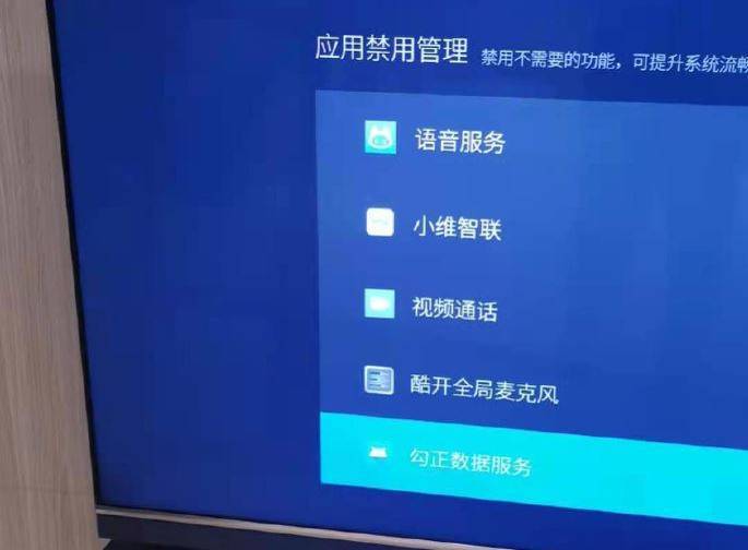 一名中国网友日前在社群论坛发言，表示近日觉得自家电视卡卡的，一查之下赫然发电视一项功能「勾正数据服务」。（撷取自V2EX）(photo:LTN)