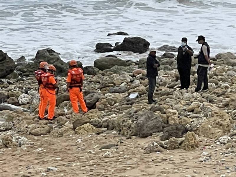 劉男屍體今日於風吹沙尋獲。（民眾提供）