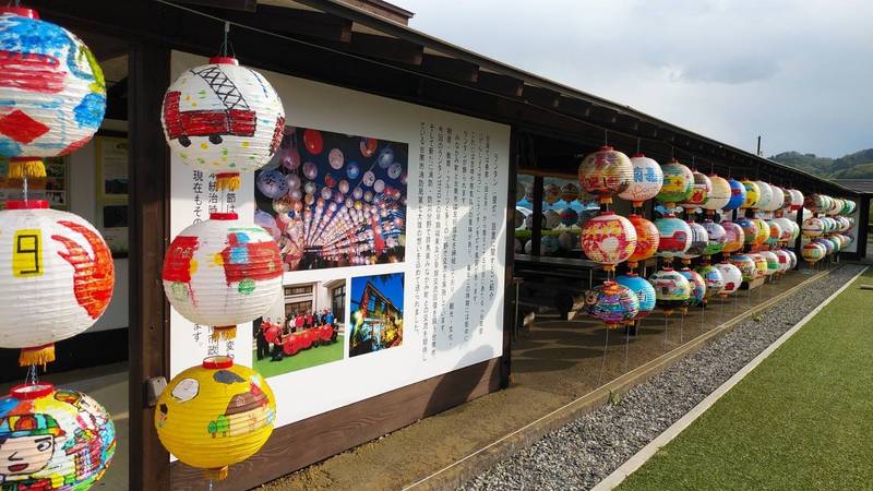 台南學童手繪燈籠跨洋到日本友好城市水上町展覽。（圖由台南市府提供）