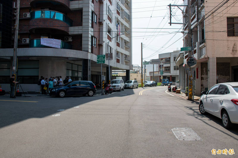 外埔區六分路及中山路將進行既有排水箱涵改建以及新建排水箱涵。（記者張軒哲攝）