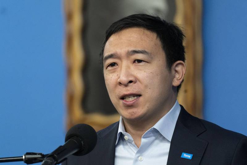 民主黨紐約市長參選人、台裔企業家楊安澤。（美聯社）