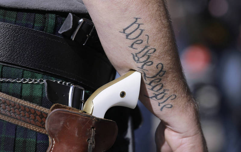 美国德州将允许大多数民众可无照携带手枪上街。（美联社）(photo:LTN)