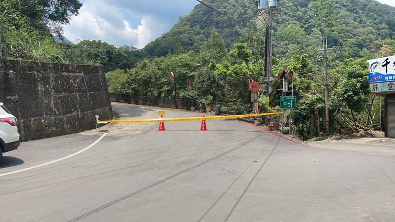 往雲森瀑布的產業道路道路。（三峽區公所提供）