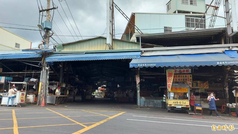 台中太平803中山市場傳出有確診者連5天都去逛。（記者何宗翰攝）