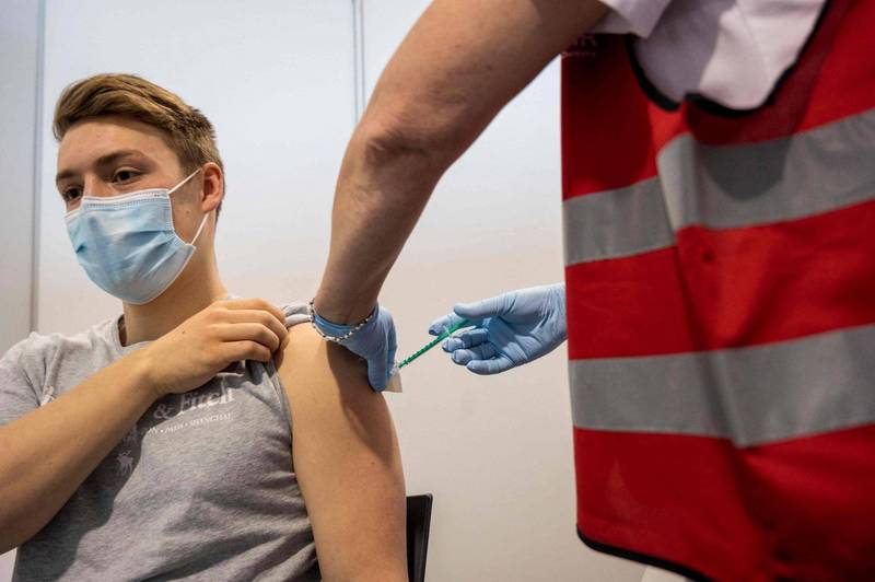 德國目前已有17％國民完成疫苗接種。（法新社）
