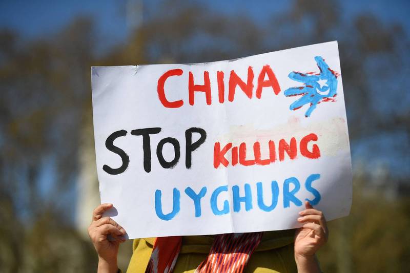 國際普遍認定中國政府壓迫新疆維吾爾族。（法新社）