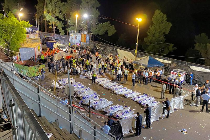 今年4月，以色列犹太篝火节爆发群众踩踏事故，造成45人死亡。（路透）(photo:LTN)