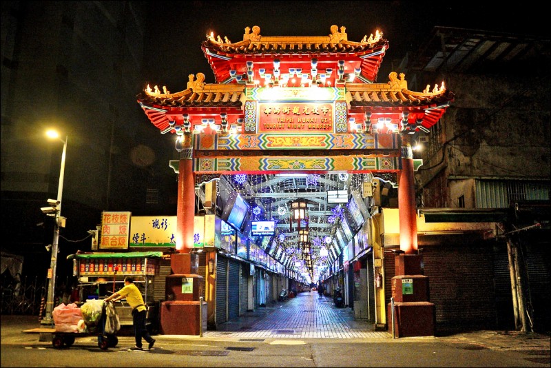 華西街夜市停止營業到七月十二日，街道冷清。（資料照）