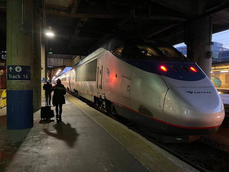 美国国铁（Amtrak）列车底盘起火，车上261名乘客紧急疏散。Amtrak列车示意图。（法新社）(photo:LTN)