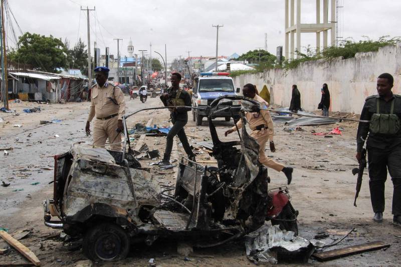 索马利亚首都摩加迪休今（10）日发生汽车炸弹袭击，至少9人死亡。（法新社）(photo:LTN)