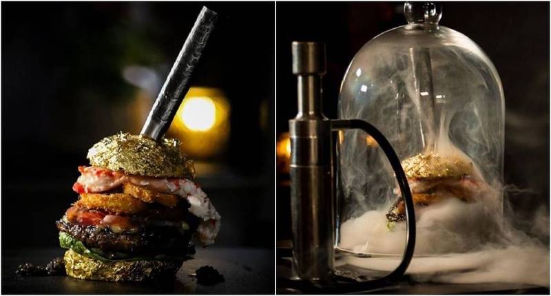 超豪華食材 世界最貴漢堡要價16萬他吃完 手指變金色 國際 自由時報電子報