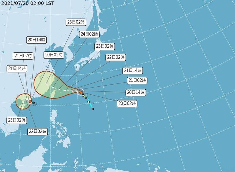 烟花緩慢行進、增強 估不登陸但暴風圈將籠罩北台 - 生活 - Vimarsana News