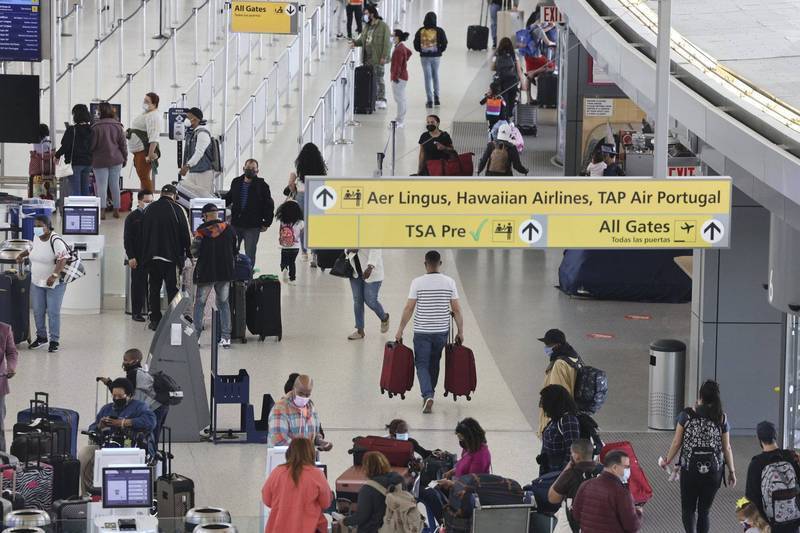 美国CDC与国务院警示，美国公民勿前往英国旅行。图为纽约甘迺迪国际机场（彭博）(photo:LTN)