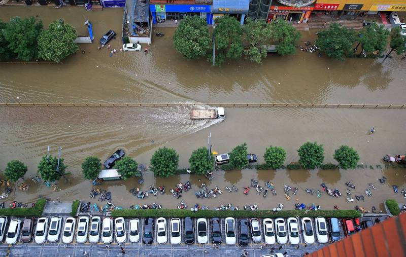 專家指出，鄭州市先前已規劃「海綿城市」工程，但這次的洪災後顯示鄭州的海綿城市只是個「豆腐渣工程」。（路透）