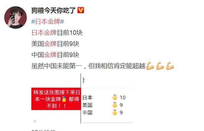 中国网友不满金牌数量被日本超车，将矛头指向柔道分太多量级。（图片撷取自微博）(photo:LTN)