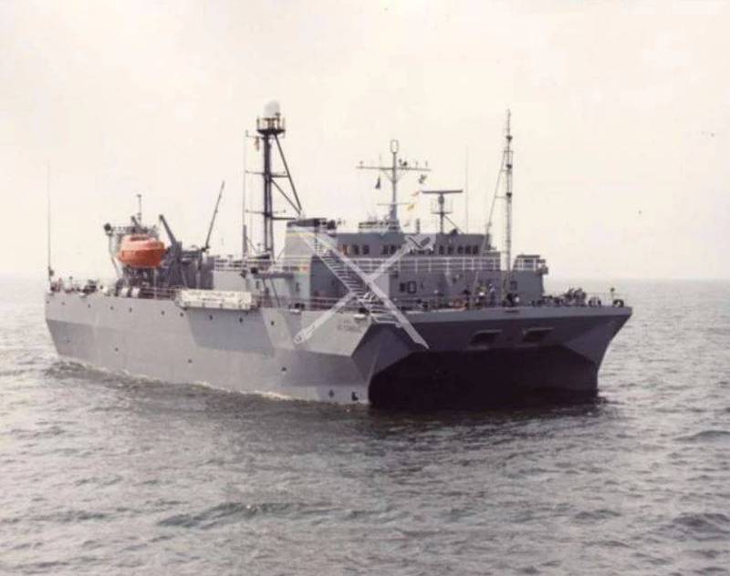 美国海军「胜利号」海洋探测船今（5日）被发现抢先进入中国宣布的演习范围。（图取自美国海军研究所）(photo:LTN)