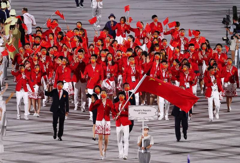 图为中国奥运代表团。（欧新社）(photo:LTN)