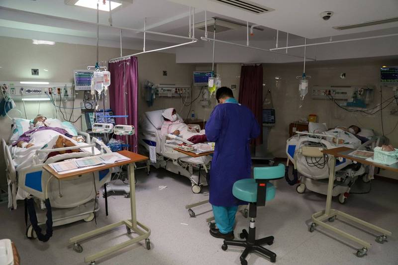 伊朗医院因为病例激增而不堪负荷。（路透）(photo:LTN)