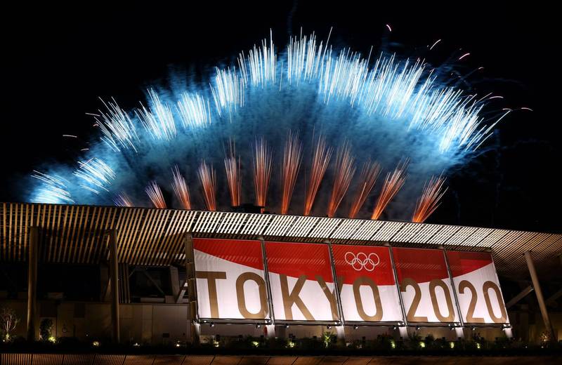 2020東京奧運8日晚間圓滿落幕。（路透）